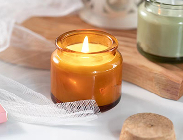 Color Candle Containers 100ml 200ml Brown Paint Round Bottom Glass Lanterns Candle Vessel Round Glass Jars With Wooden Cork