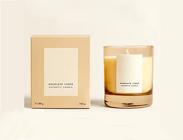 Custom luxury candle vessels unique black empty glass jars 10oz candle jars with lids and boxes