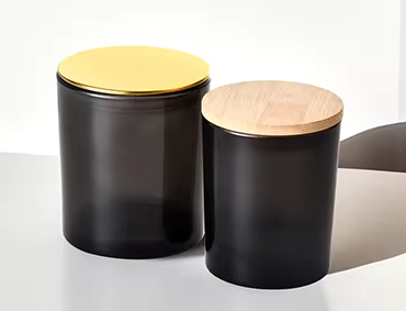 wholesale clear black empty glass candle jar 9oz 10oz 12oz 16oz candle jars with lid and boxes packaging luxury
